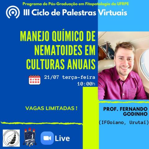 Palestra virtual: Manejo químico de nematoides em culturas anuais